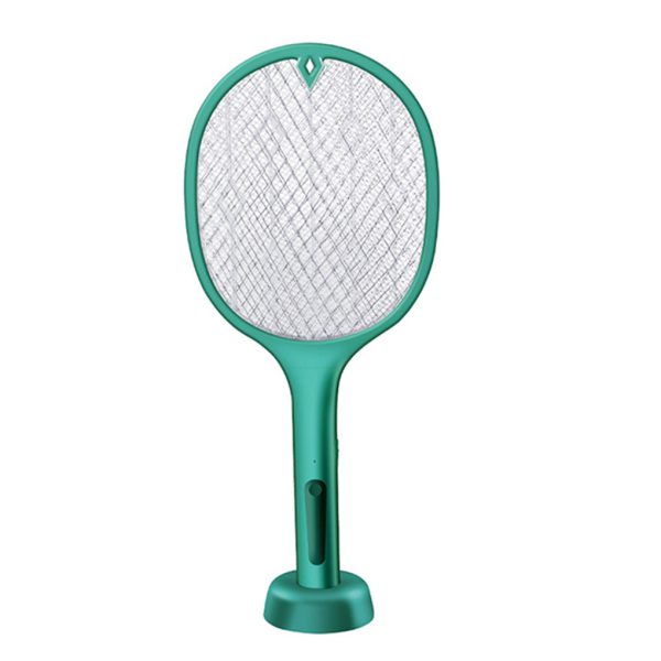 Electric Rechargeable Mosquito Racket Killer 2 In 1 With Base Holder